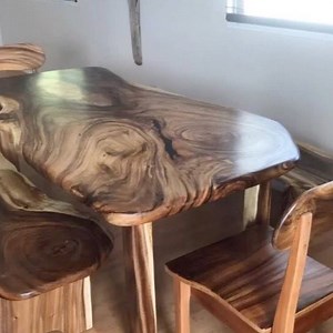 Dining Room Table Set. Monkey Pod Slab. Stop by and visit Kini at the...