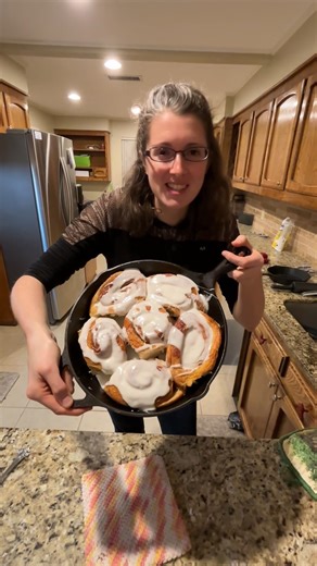 17K views · 1.3K reactions | Homemade Cinnamon Rolls in the Cast Iron Skillet. | Anna The Archer | Facebook