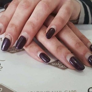 EVO gel polish & Bio Sculpture Gel combination after 6 weeks of healthy nail growth , removal and application of our newest colour, Candice. Nails by Tatiana Karmiseva | Bio Sculpture Cyprus