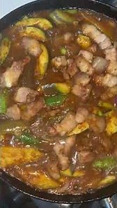 Pakbet with lechon kawali😊#cooking