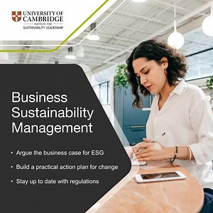 Harness sustainability opportunities. Create a competitive business advantage and deliver a positive contribution to society. | Cambridge Institute for Sustainability Leadership