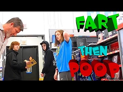 FARTING then POOPING on the FLOOR!!! (FART PRANK)