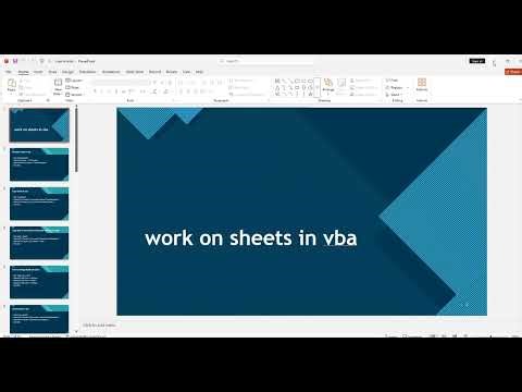 Automating Excel: Working with Worksheets and Workbooks Using VBA
