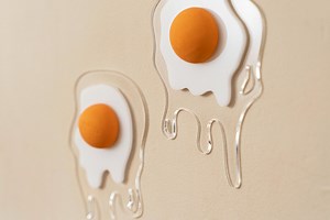 Décoration murale œuf au plat Art mural de cuisine unique, déco dopamine, décoration en forme originale déco amusante pour le petit-déjeuner - Etsy France