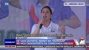 4.5K views · 271 reactions | Patuloy ang mainit na suporta ng mamamayan sa Zamboanga region kay Vice President Sara Duterte sa kanyang sunud-sunod na pagbisita ngayong linggo, kabilang na ang isang matagumpay na Meet & Greet sa Regional Headquarters ng PDP-Laban sa Zamboanga Sibugay. via Jean Domingo | NewsBlast | Facebook