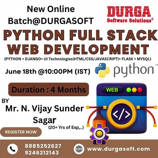 🚨 New Online Batch @ DURGASOFT!