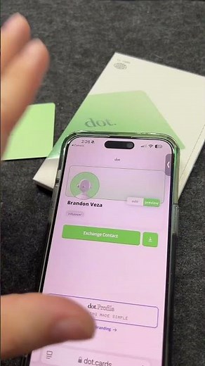 Business cards just got a huge upgrade with the dot