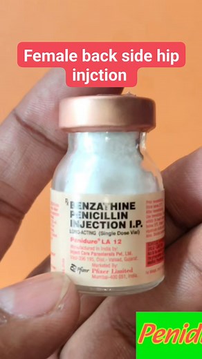 Female back side hip i/m injection #shortvideo #iminjectionvideo #intermasclarinjection #penidur12laimpudh | Upchar Health