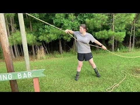 Scout Skill Challenge: Rope-Toss-Log-Lift