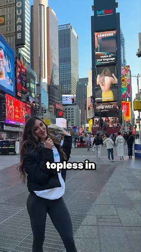Bryce Adams on Instagram: "Nobody's ever been topless in Times Square before!"