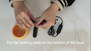 Electric Bead Spinner, Bead Spinner Bowl with 2 Pcs Needles, Bead Spinner Kit for Jewelry Making, Seed Bead, Waist Bead, Beading Spinner Bowl, Bead Spinner Holder