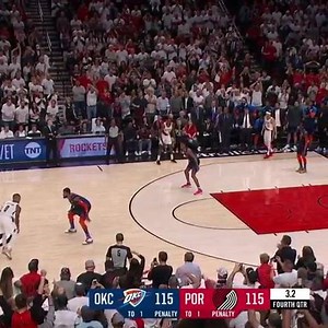 8.5K views · 233 reactions | DAMIAN LILLARD WITH ONE OF THE MOST COLD BLOODED GAME WINNERS IN NBA HISTORY. GAME WINNING 3 FOR A 50 PIECE. #goodbyeOKC | BBall City | Facebook