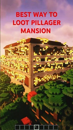 THE BEST WAY TO LOOT PILLAGER MANSION #minecraft #pillager #java #gaming #mojang #minecraftmovie2025