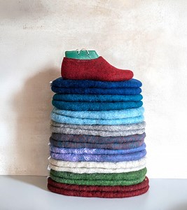 Prefelted Wool Slipper Kit: DIY Felting Lessons, Easy Beginner Craft - Etsy