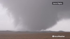 A large, damaging tornado was seen tearing across the Nebraska landscape, headed toward a highway this afternoon. | AccuWeather