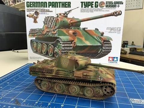 Building the Tamiya 1/35 Panther G steel wheel version with friulmodel metal tracks