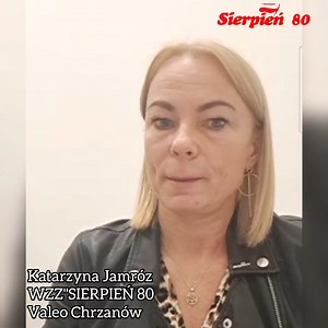 2.5K views · 38 reactions | Przewodnicząca Katarzyna Jamróz WZZ Sierpień'80 w Valeo Chrzanów dla #NieoPolityce Dziwne zagranie niektórych związkowców w firmie Valeo ???  #sierpień80 #trzymamyrękęnapulsie #NieoPolityce | Komisja Krajowa WZZ "Sierpień 80" | Facebook