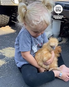 Little girl loves chicken | Lessons Learned In Life