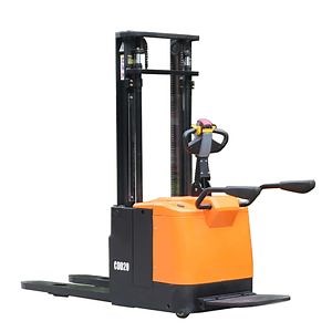 [Hot Item] 2.0t 2.0 Ton 2.0ton Battery Electric Stacker Lifting Height 2000mm 2m Mast Duplex Mast Two Stage Mast Pallet Stacker Fork Lift Pallet Stacker