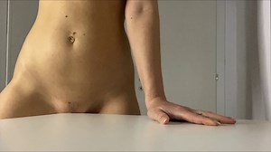 Humping table corner till she have Orgasm