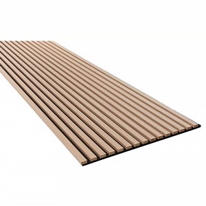 [Hot Item] Sound Absorbing Soundproofing Wall Wood Veneer Covered Slats Wood Acoustic Slat Panels