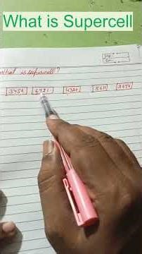 What is supercell ? How to recognize them. Class 6 for exam or quiz.