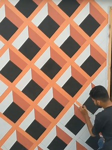 Satisfying Wall Painting Process: Step-by-Step Creative 3D Mural