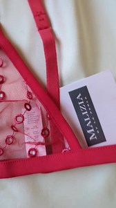 DEADSTOCK Vintage Malizia La Perla Bralett Fushia Embroidered Floral 32A/B - Etsy