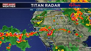 Radar update on showers and thunderstorms moving through the area. The storms are moving to the SE at 15 mph and you can expect some heavy downpours as the line moves through your area. | ABC7 Sarasota - WWSB