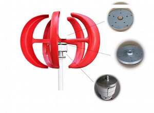 [Hot Item] Colorful Lantern 400W Hybrid Wind Solar Power Wind Turbine System