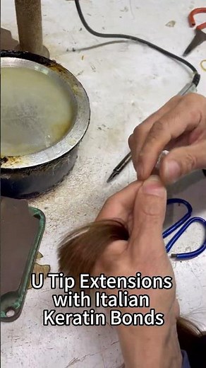 U Tip Extensions with Italian Keratin Bonds