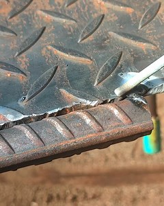 how to weld threaded concrete steel and flower plate sheets | Yance welder art