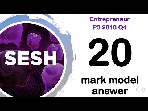 Become an Entrepreneur - Paper 3 2018 Q5 - A Level Business