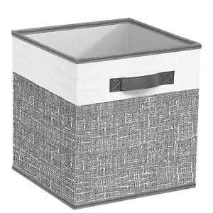 [Hot Item] Fabric Collapsible Cube Storage Box with Handles for Shelves and Closet