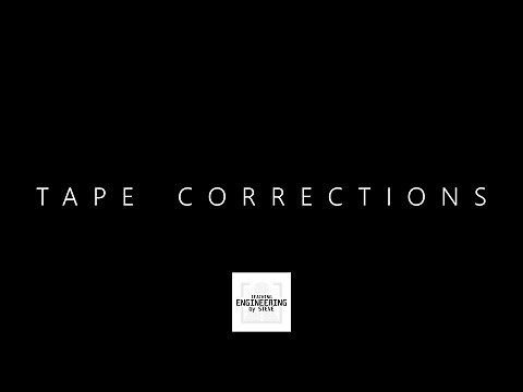 Tape Corrections | Fundamentals of Surveying | TEbS