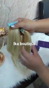Extension adhésif 80 pièces 200g promotion hbaaal li tabghi volume ❤️ blond platine sûr commande livraison 58 wilaya de chez ika boutique 0555271244 | IKA Boutique
