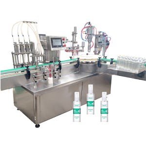 [Hot Item] Factory Direct Sale 75% Alcohol Disinfectant Spray Filling and Capping Machine