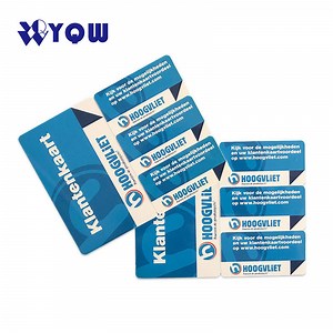 [Hot Item] Custom Offset Printing Cr80 Three Mini Key Card / Three up Standard Plastic Key Tag Combo PVC Cards