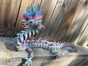 The Imperial Dragon XXL- 3D Printed Dragon 54 INCHES - Etsy