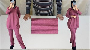 71K views · 5K reactions | طريقة تفصيل انسونبل سروال وقبية موديل جديد...