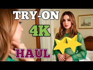 Wet vs Dry Transparent Lingerie Try-On Haul | Micro Bikini Trend 2025 (4K)