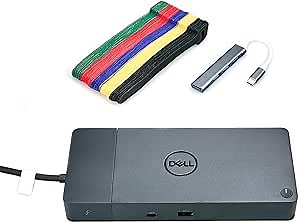 ITSPWR Bundle Containing DELL WD22TB4 Thunderbolt 4 USB-C Performance Docking Stations, Multi-Display Support, and ITSPWR Type-C 4-Port Hub and 50 Cable Ties