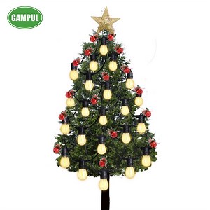 [Hot Item] Outdoor Festoon Light Weatherproof Solar String Light Garden String Lamp LED E26 E27 String Lighting Cord Holiday Lighting