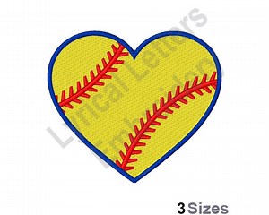 Love Softball - Machine Embroidery Design, Embroidery Designs, Machine Embroidery, Embroidery Patterns, Embroidery Files, Instant Download - Etsy