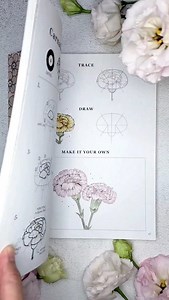 1.6K views | Carnation flower practice in the ultimate flower drawing guide book  #flowerdrawing | Aska Hall | Facebook