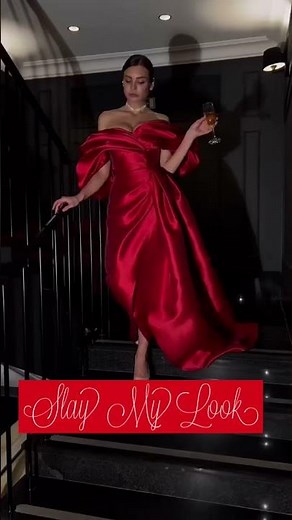That major red swag jet set babe fashion look Slay My Look