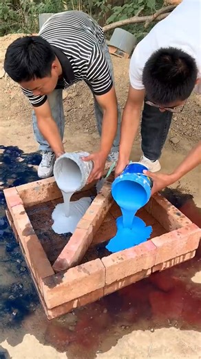 Concrete Base Making Process #MoldWork #CementMix #BrickSetup | YNP Media