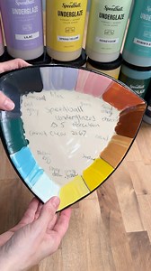 ✨🌈✨Speedball Underglaze Test Plate! I was so excited to try out the new @speedball_ceramics underglaze colors that of course I had to make a test plate. I love all the richness and variety of these colors and the brush on so smoothly, give get coverage and are available now. 👉Go to Speedballart.com to find out where you can get yours. #madewithclayshare #newspeedballunderglaze @jessputnamphillips #underglazetestplate | Clayshare
