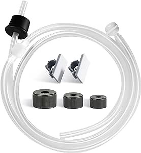 Yofidra Soap Dispenser Extension Tube Kit: Under Sink Dish Soap Dispenser with 47" Tube Hose and Check Valve for Prevent Backflow for Countertop Dispensador De Jabon de Cocina Kitchen Sink Accessories