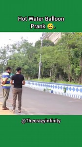Hot Water Balloon Prank in kolkata #comedy | The Crazy Infinity